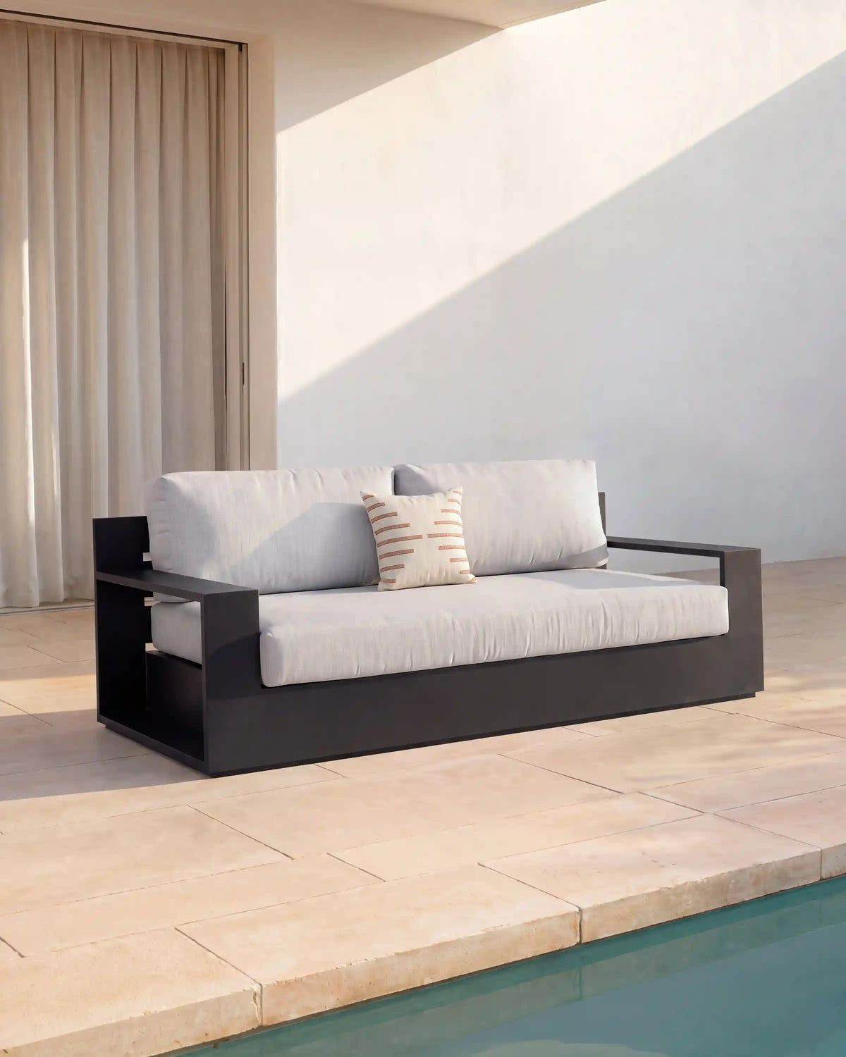 Powder-Coated Aluminum Outdoor Sofa