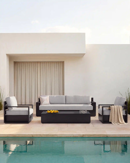 Powder-Coated Aluminum Outdoor Coffee Table