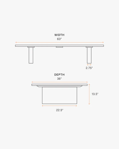 Curved Powder-Coated Aluminum Outdoor Coffee Table