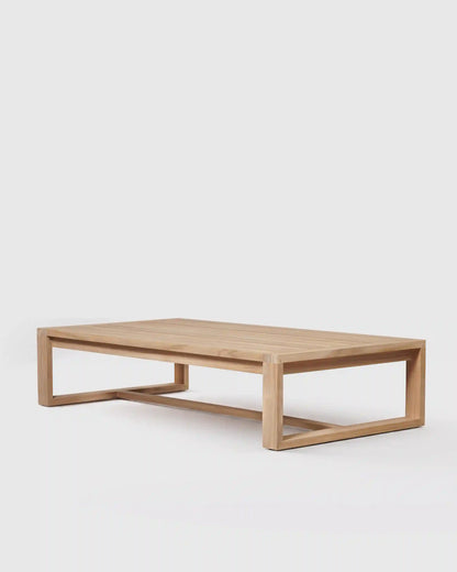 Linear Solid Teak Outdoor Coffee Table