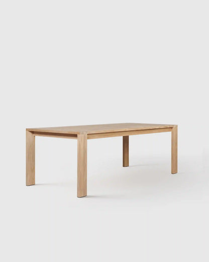 Linear Solid Teak Outdoor Dining Table