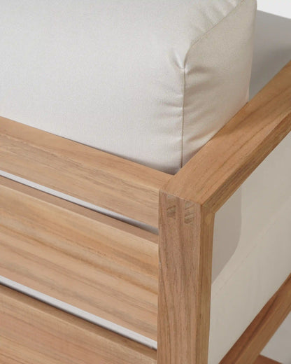 Linear Solid Teak Outdoor Sofa