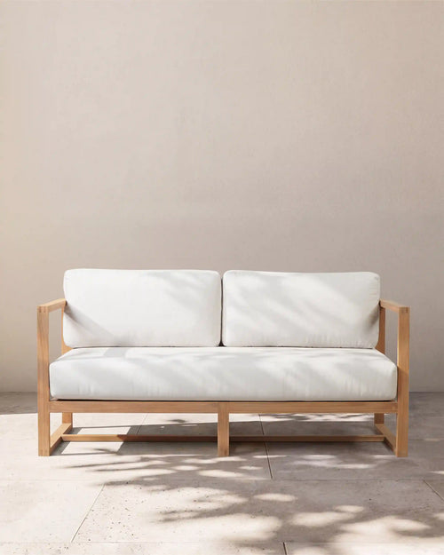 Linear Solid Teak Outdoor Sofa
