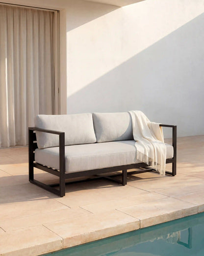 Linear Aluminum Outdoor Sofa