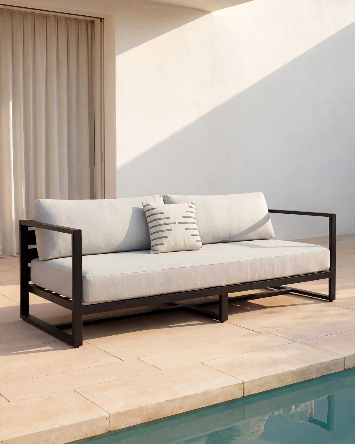 Linear Aluminum Outdoor Sofa