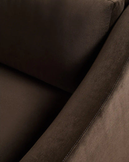 Hollis Slope Arm Sofa in Performance Velvet