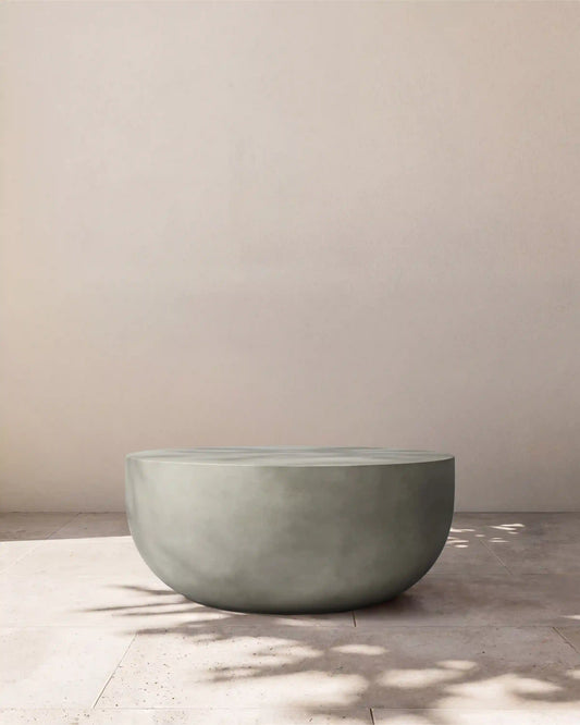 Concrete Drum Indoor/Outdoor Coffee Table