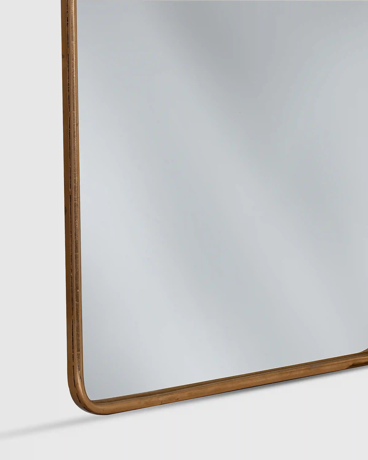 Arched Metal Framed Wall Mirror