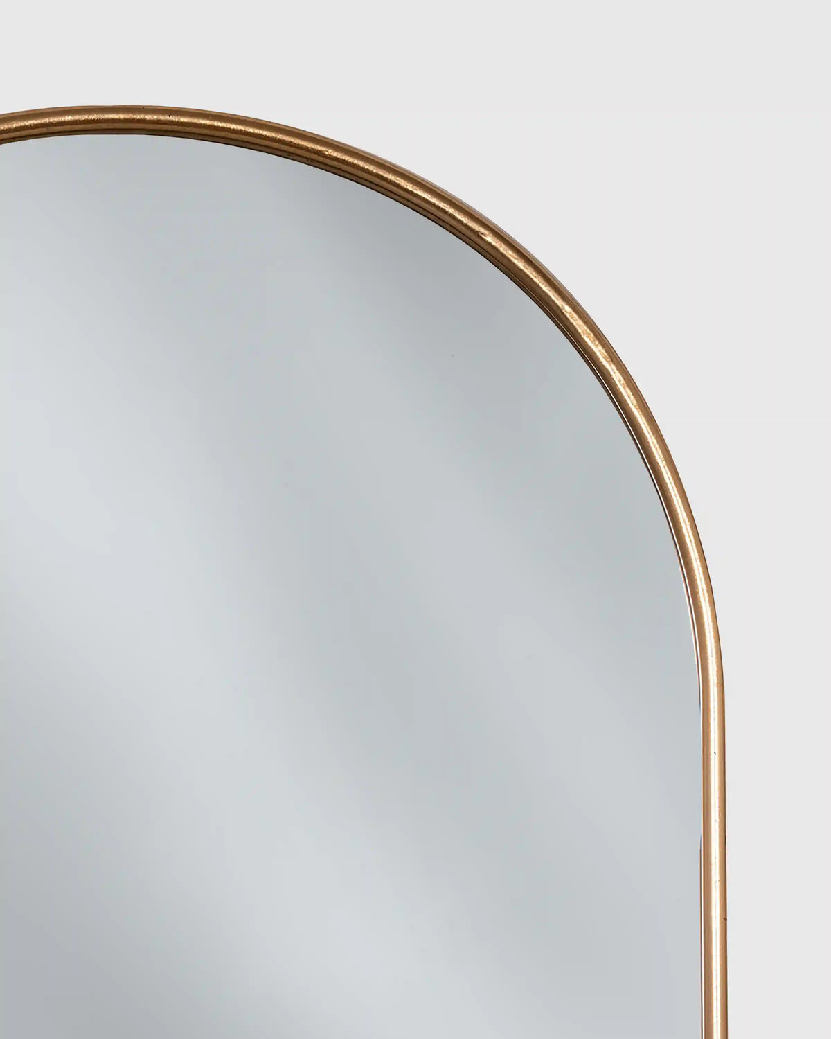 Arched Metal Framed Wall Mirror