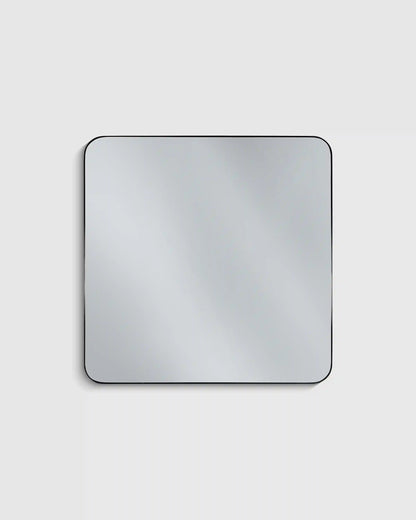 Square Metal Framed Wall Mirror