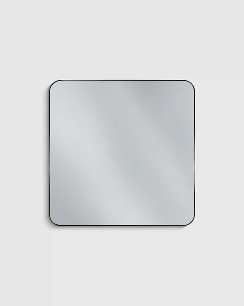 Square Metal Framed Wall Mirror