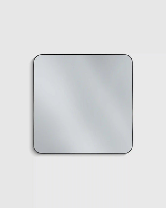 Square Metal Framed Wall Mirror