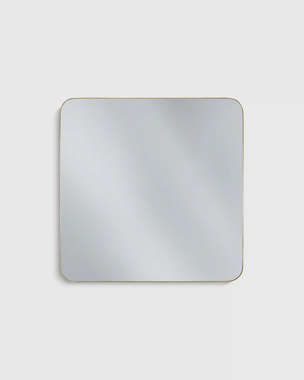 Square Metal Framed Wall Mirror