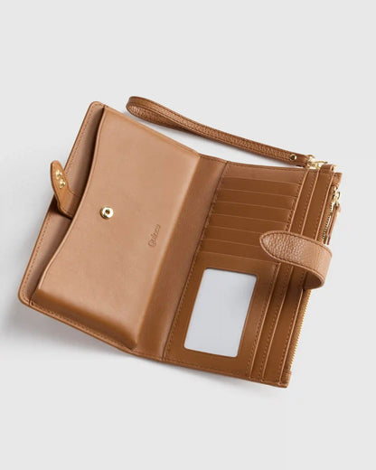 Italian Leather Phone Bi-Fold Wristlet