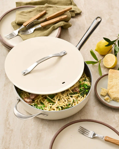 Ceramic Nonstick Saute Pan with Lid