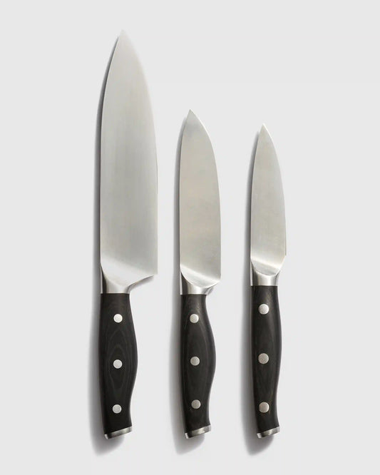 Fully Forged German Stainless Steel 3-Piece Knife Set