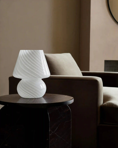 Swirled Glass Table Lamp