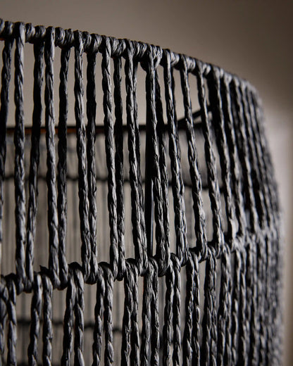 Woven Rope Drum Pendant Light