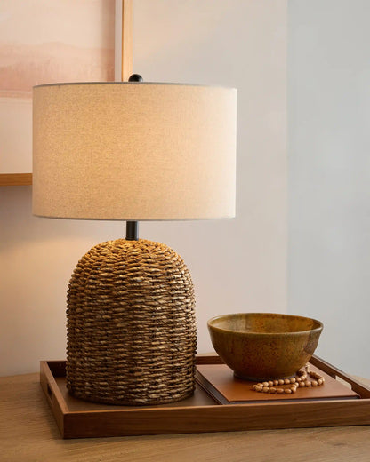 Arched Seagrass Table Lamp