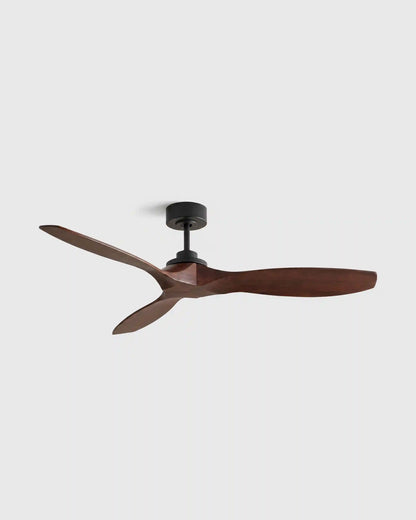 Transitional Wood Blade Ceiling Fan