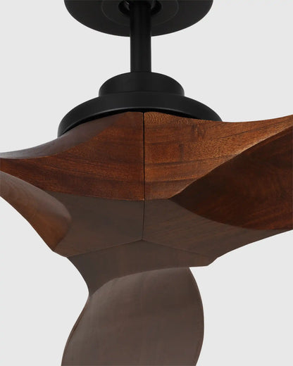 Transitional Wood Blade Ceiling Fan