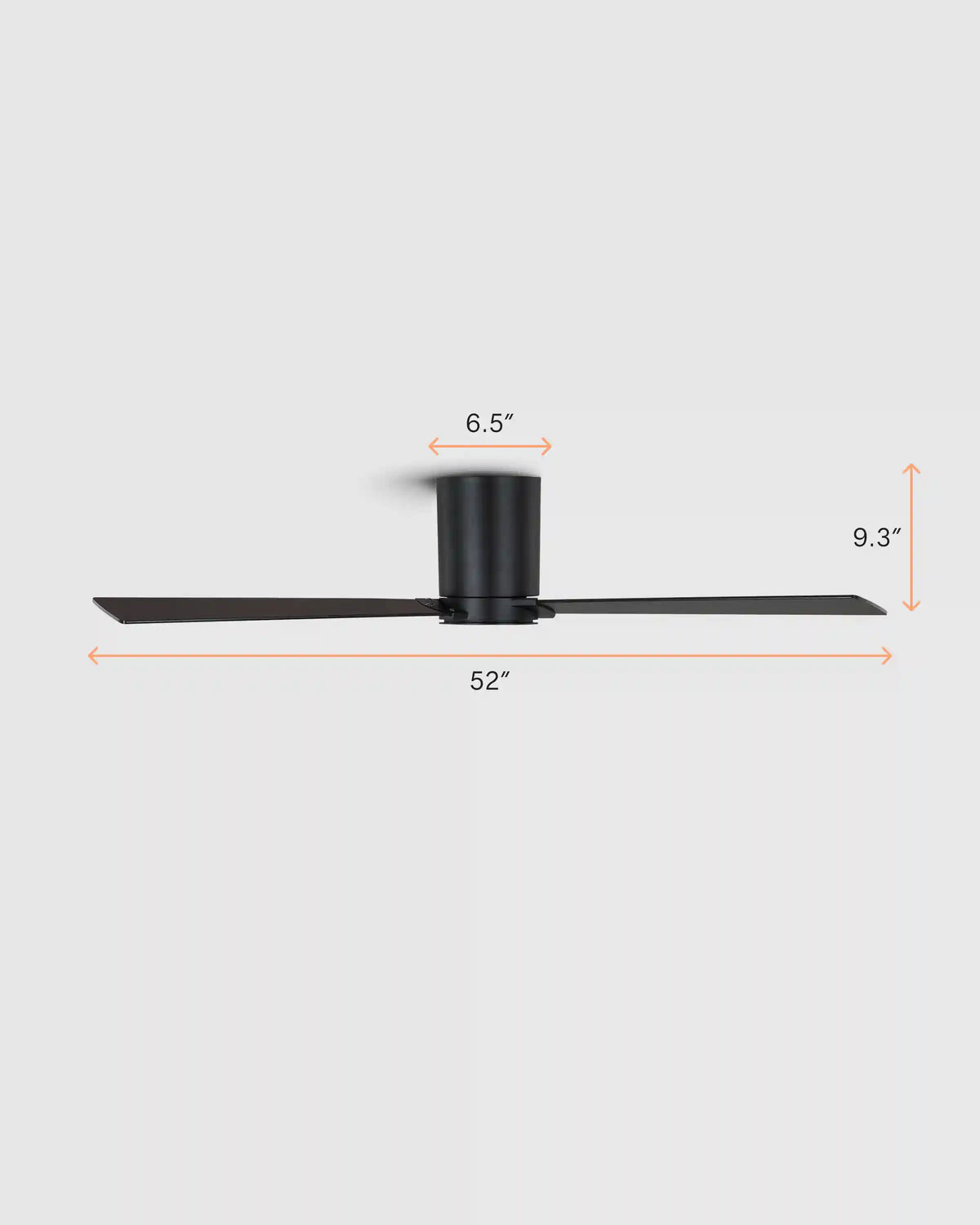 Minimalist Hugger Wood Blade Ceiling Fan