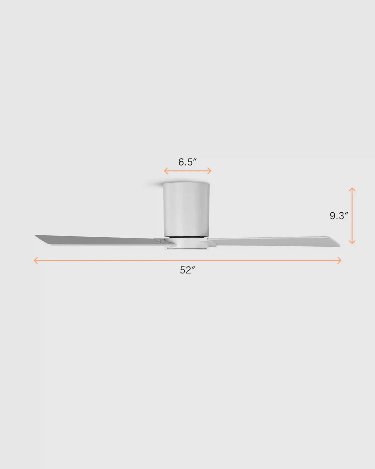 Minimalist Hugger Wood Blade Ceiling Fan