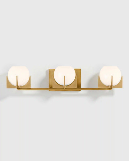 Deco Glass Globe Vanity Sconce