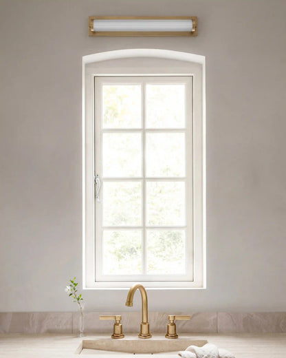 Ribbed Steel LED Vanity Sconce