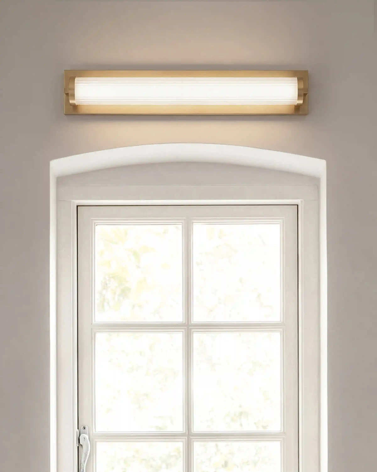 Ribbed Steel LED Vanity Sconce