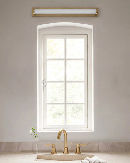 Ribbed Steel LED Vanity Sconce