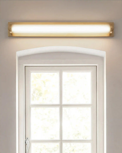 Ribbed Steel LED Vanity Sconce