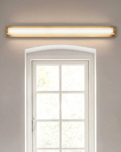 Ribbed Steel LED Vanity Sconce