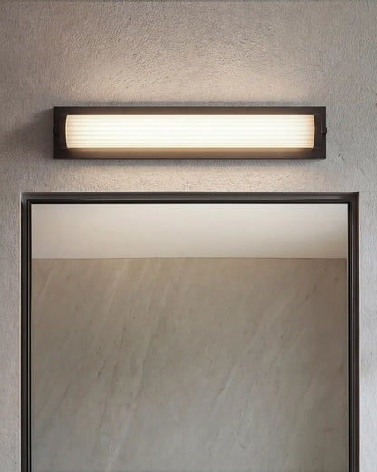 Ribbed Steel LED Vanity Sconce