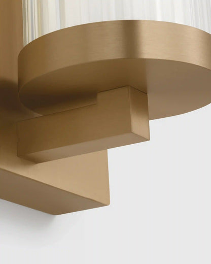 Ribbed Steel LED Vanity Sconce