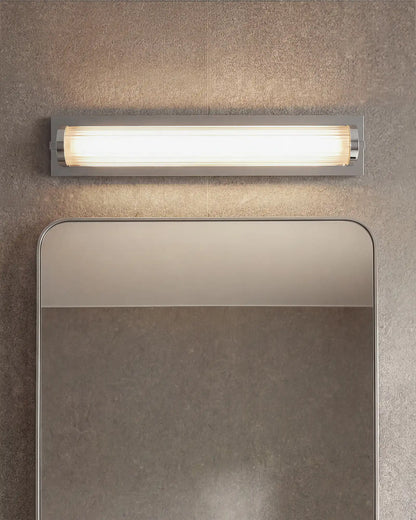 Ribbed Steel LED Vanity Sconce