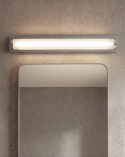 Ribbed Steel LED Vanity Sconce