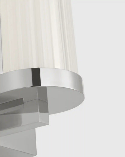 Ribbed Steel LED Vanity Sconce