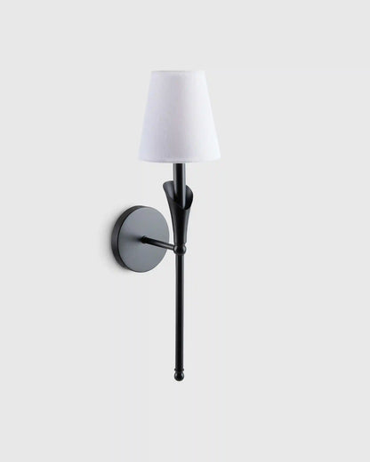Flora Iron Sconce with Linen Shade