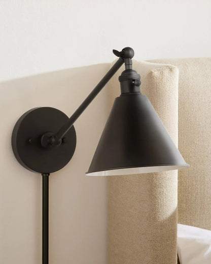 Articulating Single Arm Steel Wall Sconce