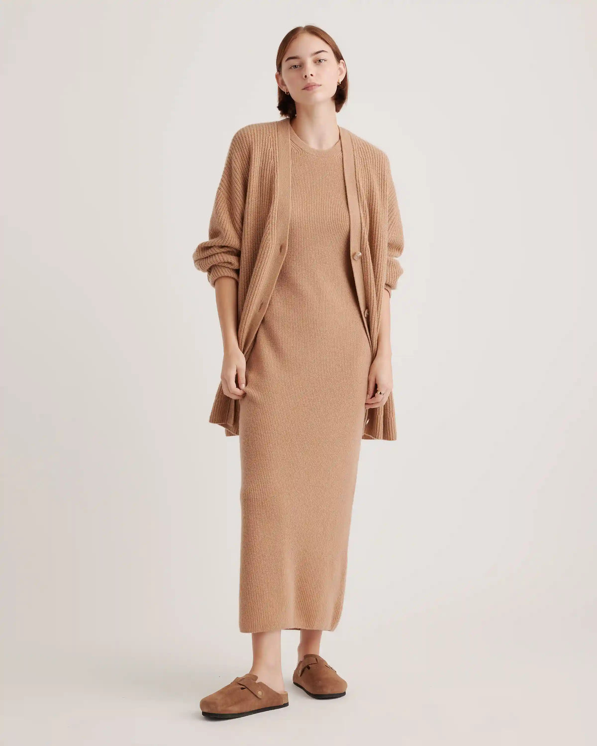 Water Repellent Suede Clog Mule