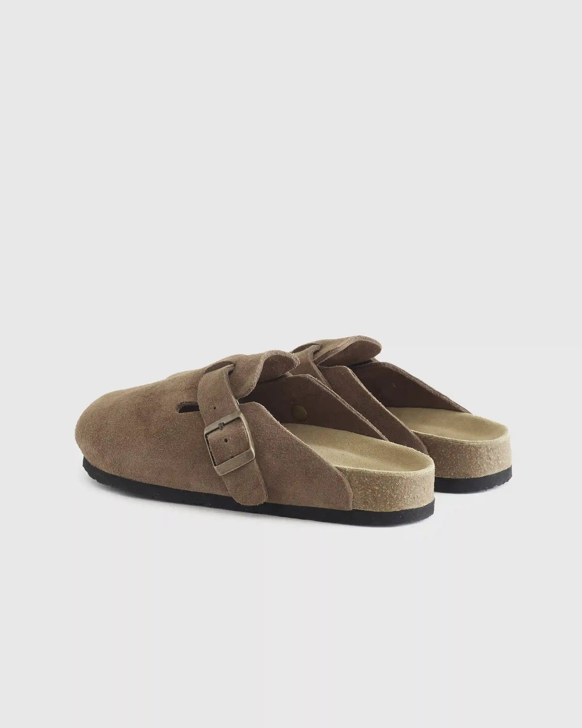 Water Repellent Suede Clog Mule