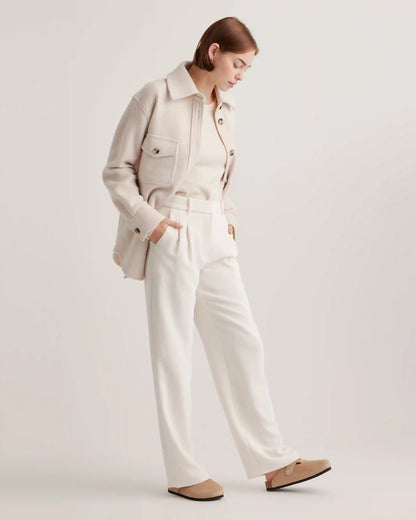 Water Repellent Suede Clog Mule