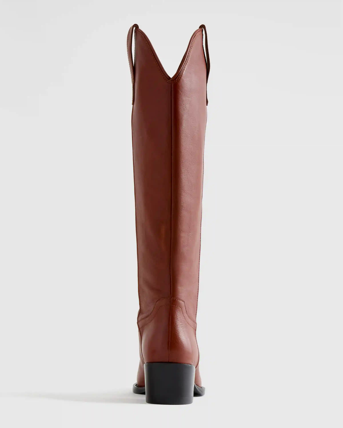 Italian Leather Tall Western Boots