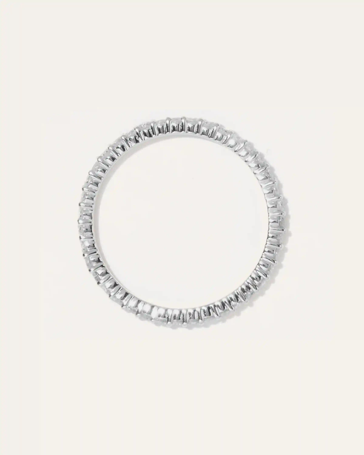 Diamond Shared Prong Eternity Band