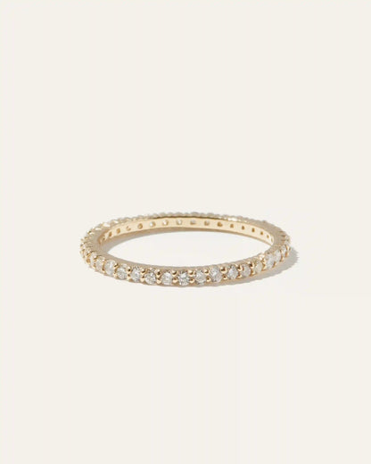 Diamond Shared Prong Eternity Band