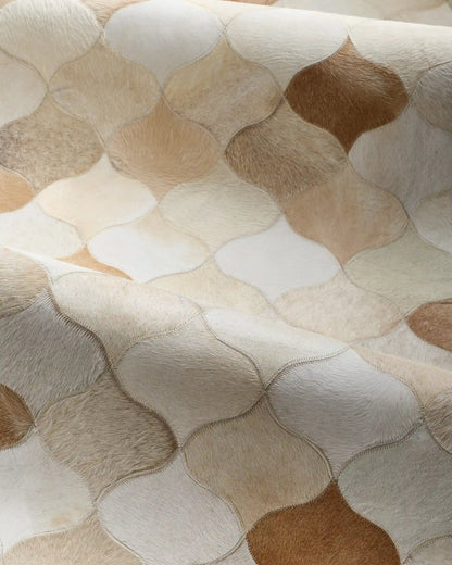 Trellis Hair on Hide Rug