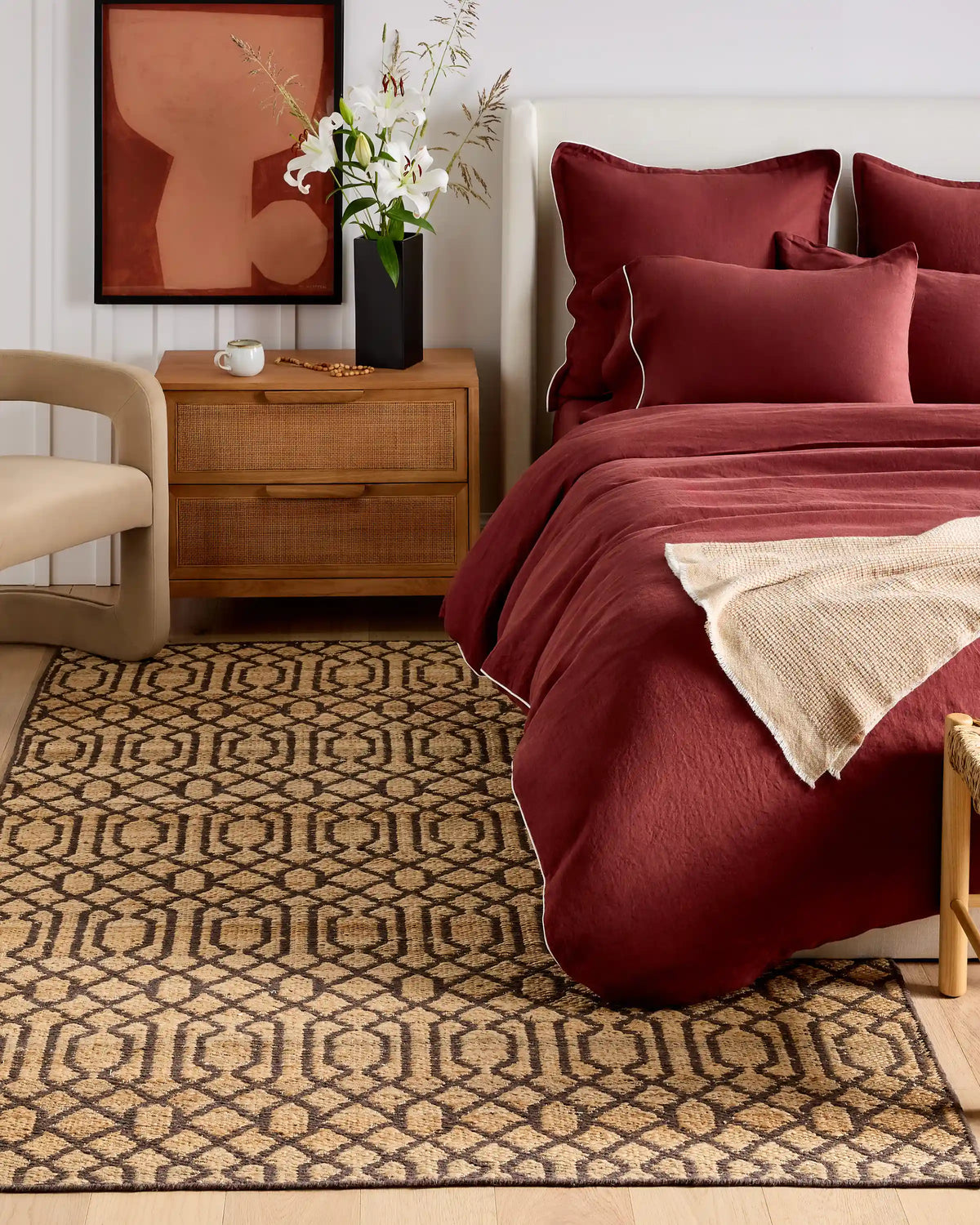 Birch Handwoven Jute-Blend Rug