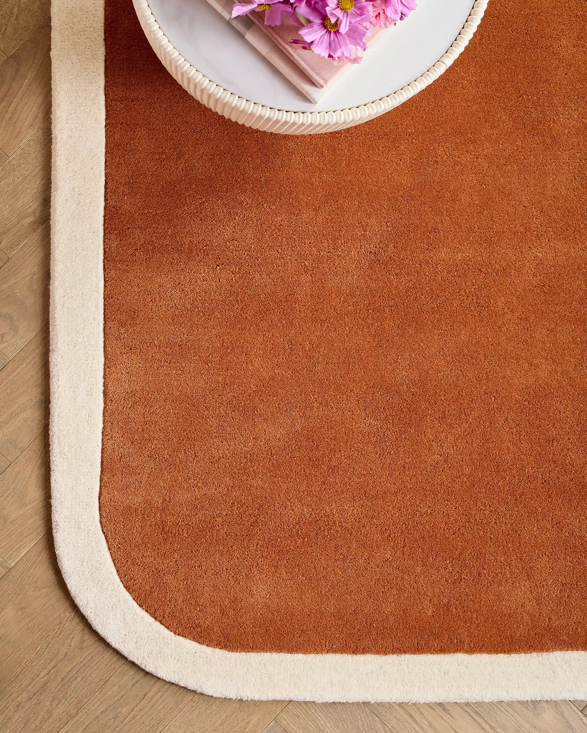 Colorful Curves Hand-Tufted Rug