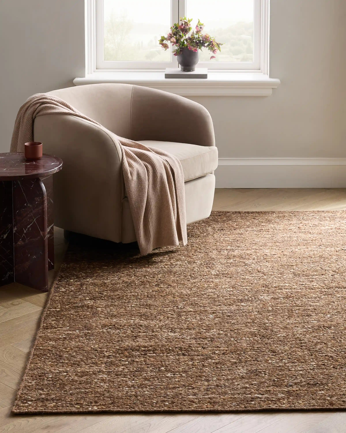 Liam Handwoven Wool Boucle Rug